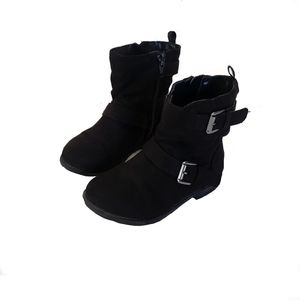 Toddler Girl Black Boots Size 9T